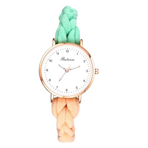 Avaner Uhren Damen Elastisches Haarband: Gewebte Damenuhr mit Arabischen Ziffern Exquisite Armbanduhr Analog Quarzuhr für Frauen Mädchen von Avaner