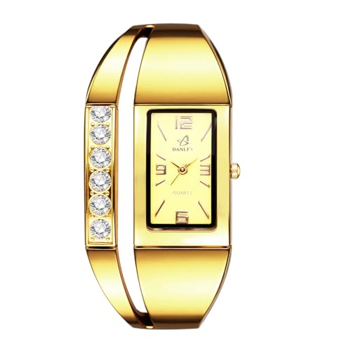 Avaner Uhren Damen Quadratisches Gehäuse: Damenuhr mit Arabischen Ziffern Exquisite Armbanduhr Analog Quarzuhr für Frauen Mädchen von Avaner