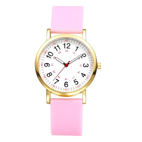 Avaner Uhren Damen Silikon Armbanduhr: Damenuhr mit Arabischen Ziffern 1ATM Wasserfeste Damenarmbanduhr Analog Quarzuhr für Frauen von Avaner
