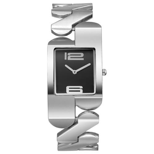 Avaner Uhren Herren Paaruhren Quadratisch: Herrenuhr Damenuhr mit Geometrischem Armband Arabischen Ziffern Analog Quarz Uhr Lässige Business Armbanduhr Geschenk für Männer Frauen von Avaner