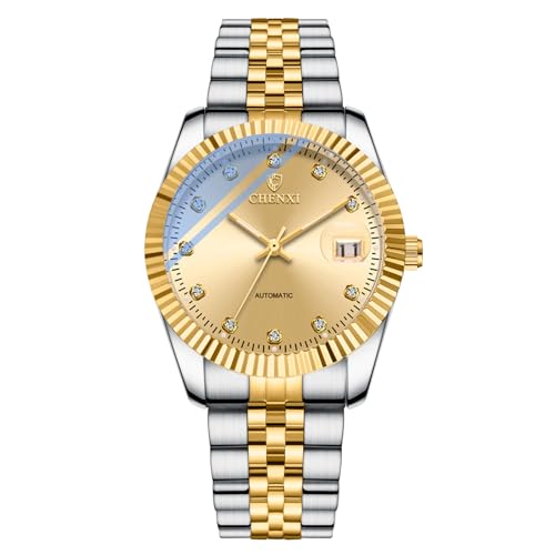 Avaner Uhren Herren Quadratisch Lederarmband: Automatische Mechanische Business Armbanduhr mit quadratischem Gehäuse wasserdichte Uhr Analog Quarzuhr Geschenk für Männer von Avaner