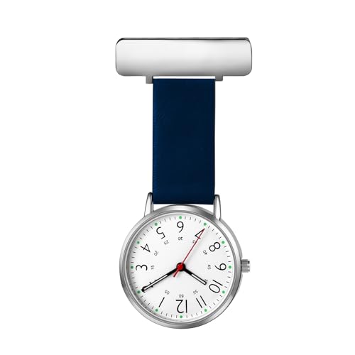 Avaner Uhren Krankenschwesteruhr mit Clip: Schwesteruhr mit Clip Brosche Taschenuhr FOB Uhr Pflegeruhr Anlog Quarzuhr für Arzt Doktor Krankenschwester Medical von Avaner