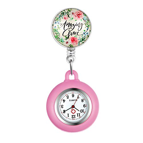 Avaner Krankenschwesteruhr Pflegeruhr Analog Quarzwerk FOB Ansteckuhr mit Pin/Clip Arzt Doktor Medical Taschenuhr aus Silikon Avaner Krankenschwesteruhr Pflegeruhr Analog Quarzwerk FOB Ansteckuhr mit Pin/Clip Arzt Doktor Medical Taschenuhr aus Silikon von Avaner