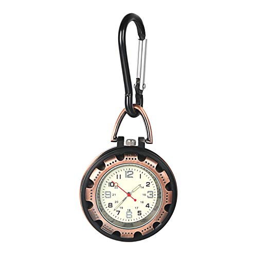 Avaner Taschenuhr mit Karabiner Unisex FOB Analog Quarzwerk Krankenschwesteruhr für Klettern Sport von Avaner