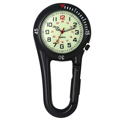 Avaner Taschenuhr mit Karabiner Unisex FOB Analog Quarzwerk Krankenschwesteruhr für Klettern Sport Avaner Taschenuhr mit Karabiner Unisex FOB Analog Quarzwerk Krankenschwesteruhr für Klettern Sport von Avaner