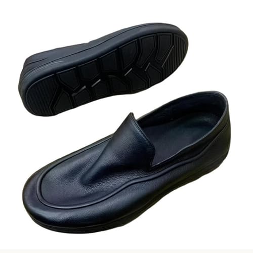 Avanise Lässige, atmungsaktive Herren-Hausschuhe mit weiter Passform, orthopädische Hausschuhe mit Fußgewölbeunterstützung bei Plantarfasziitis, rutschfeste Outdoor-Slipper (Schwarz,43) von Avanise