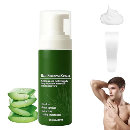 Botane Man Haarentfernungscreme Mit Natürlicher Aloe Vera, Botane Haarentfernungscreme Für Männer, Körper Und Intimbereich – Schnell Wirkend, Feuchtigkeitsspendend Und Nicht Klebend (1 Stück) von Avanise