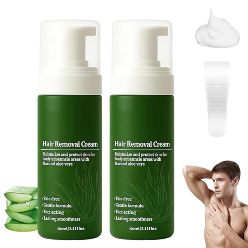 Botane Man Haarentfernungscreme Mit Natürlicher Aloe Vera, Botane Haarentfernungscreme Für Männer, Körper Und Intimbereich – Schnell Wirkend, Feuchtigkeitsspendend Und Nicht Klebend (2 Stück) von Avanise