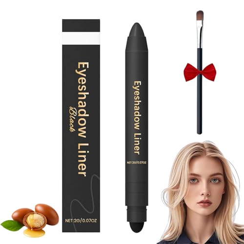 Chiura Liner Eyeliner Lidschatten, Inelaborate Eye, Augen-Make-up Eyeliner + Lidschatten, Wisch- Und Wasserfest (Schwarz) von Avanise