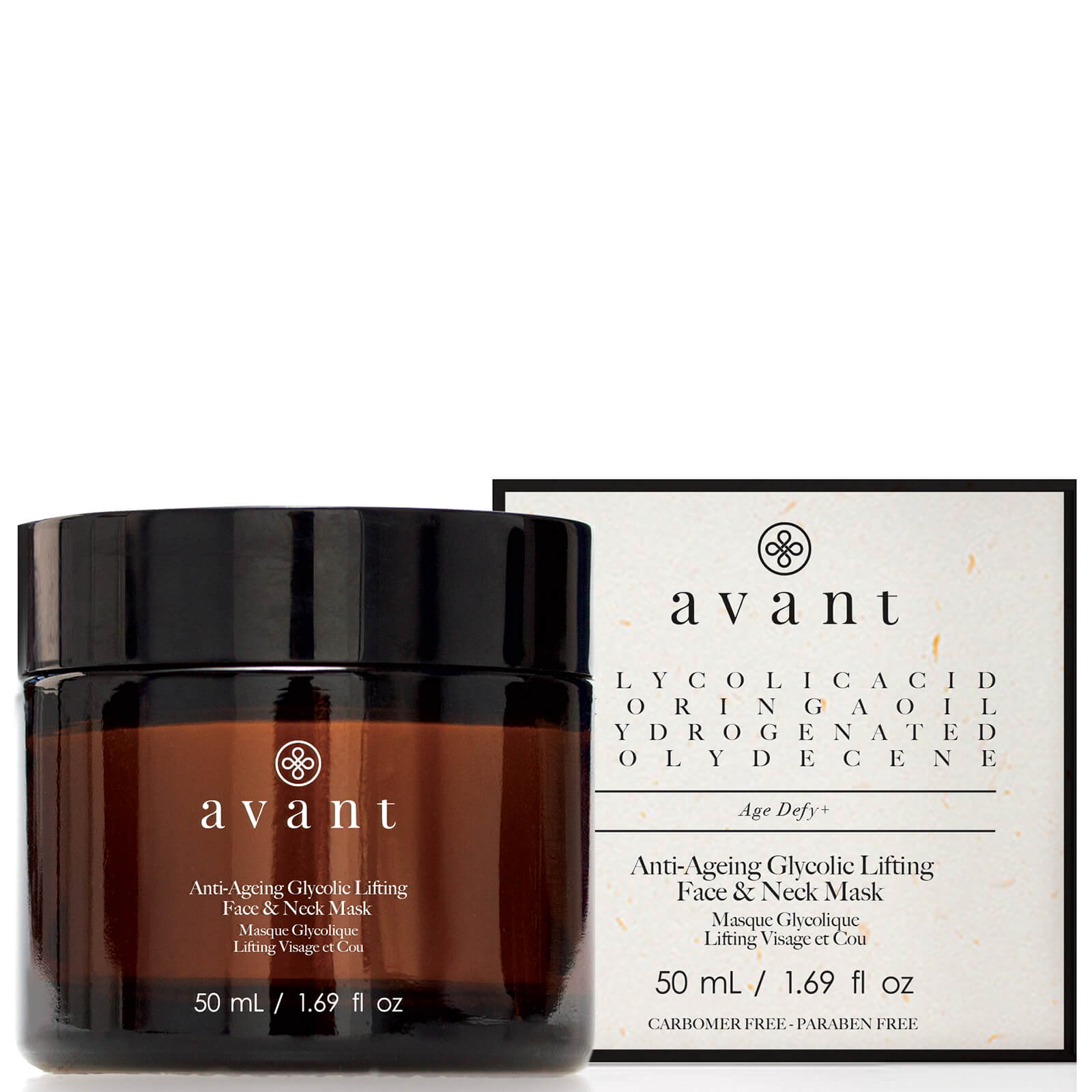 Anti-Aging Glycolic Gesichts- & Halsmaske von Avant Skincare