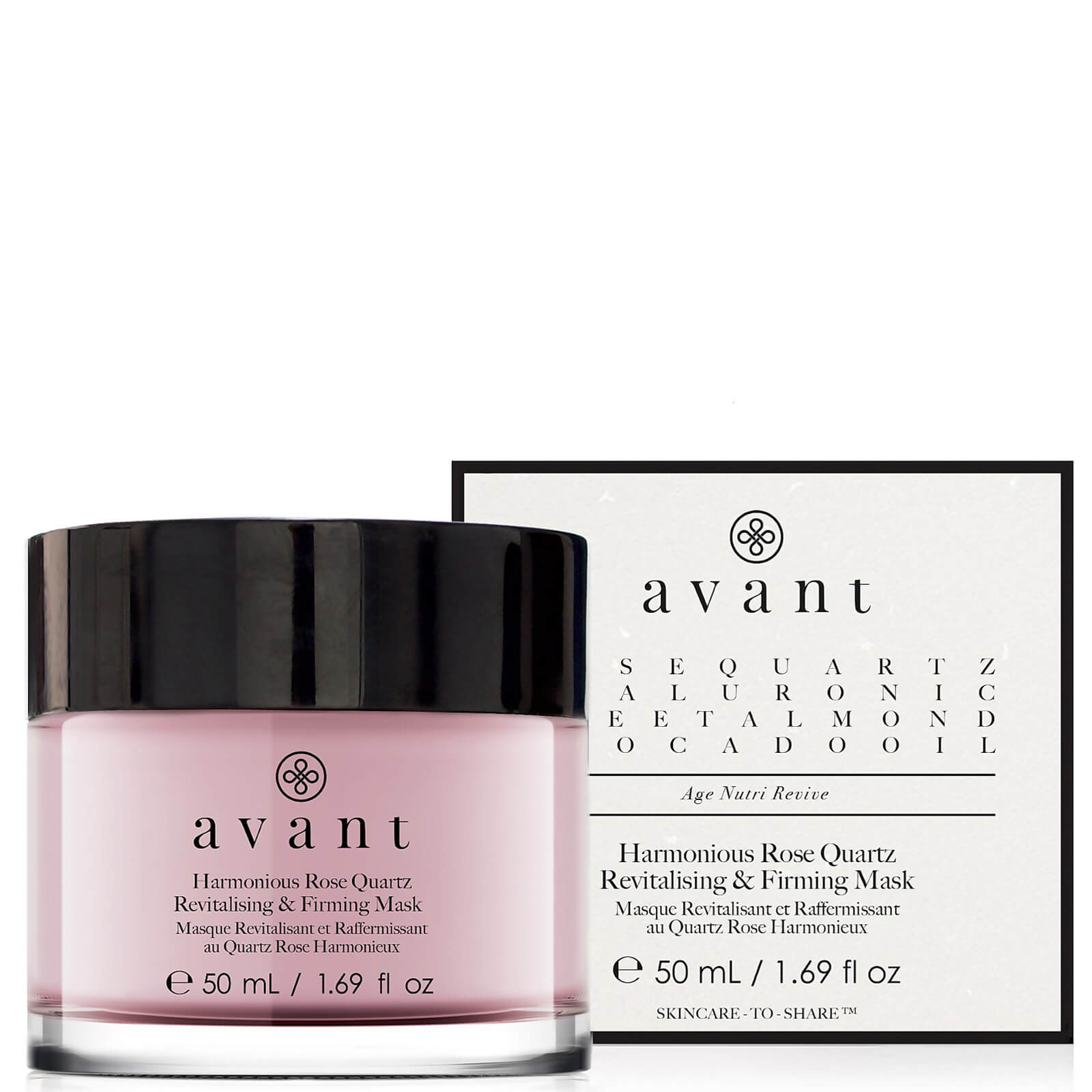 Avant Skincare Harmonische Rosenquarz Revitalisierende und straffende Maske 50ml von Avant Skincare