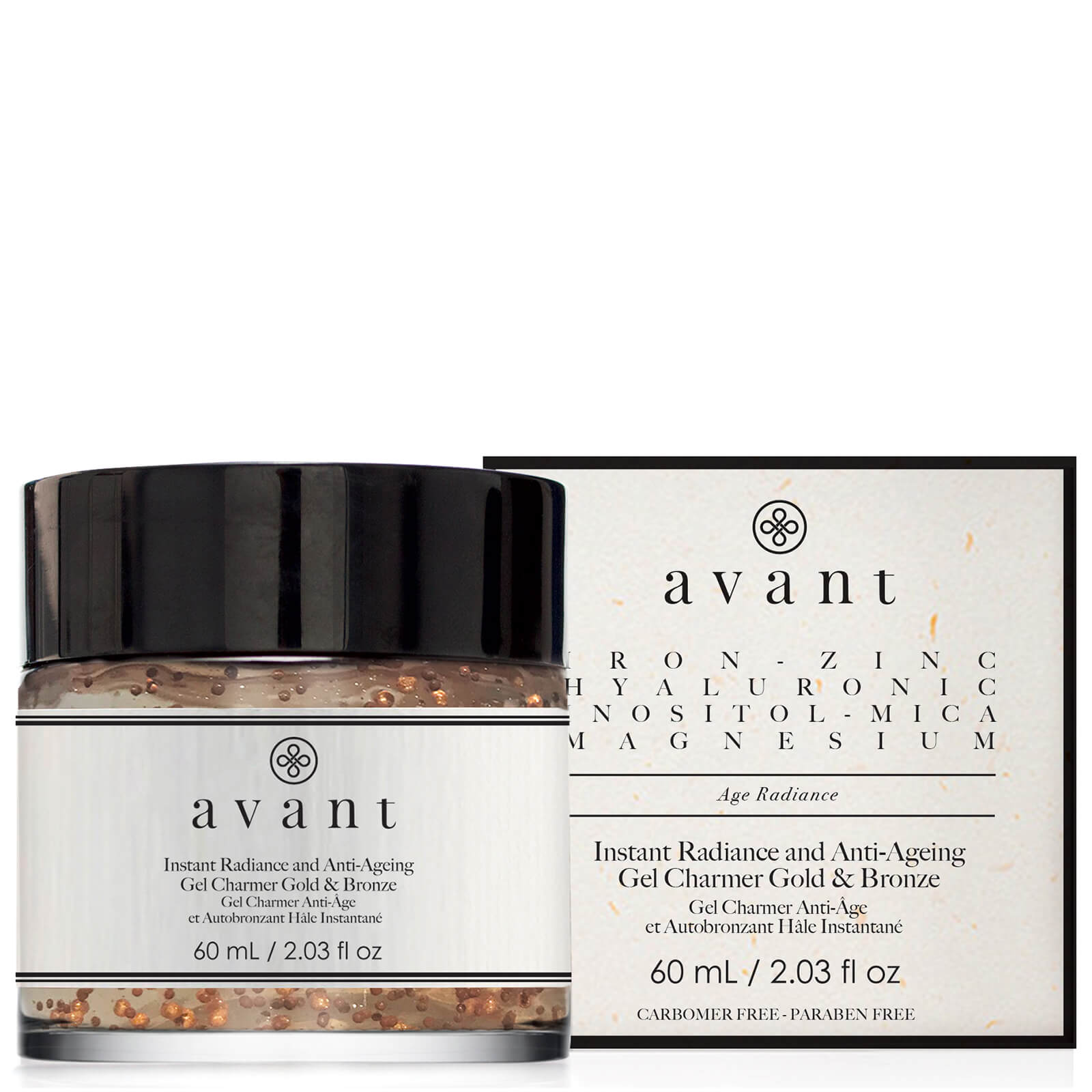 Schimmerndes Anti-Aging Gel Gold & Bronze von Avant Skincare