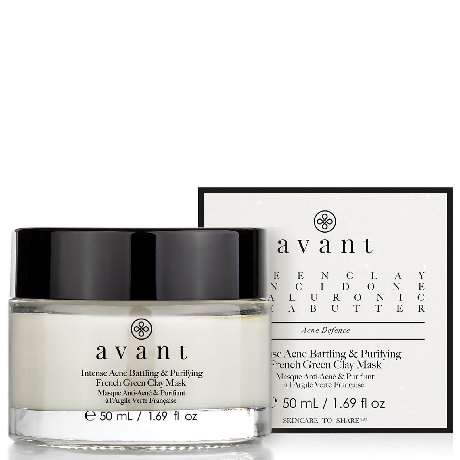 Avant Skincare Intensive Akne bekämpfende und reinigende Französische Grüne Tonerde Maske 50ml von Avant Skincare