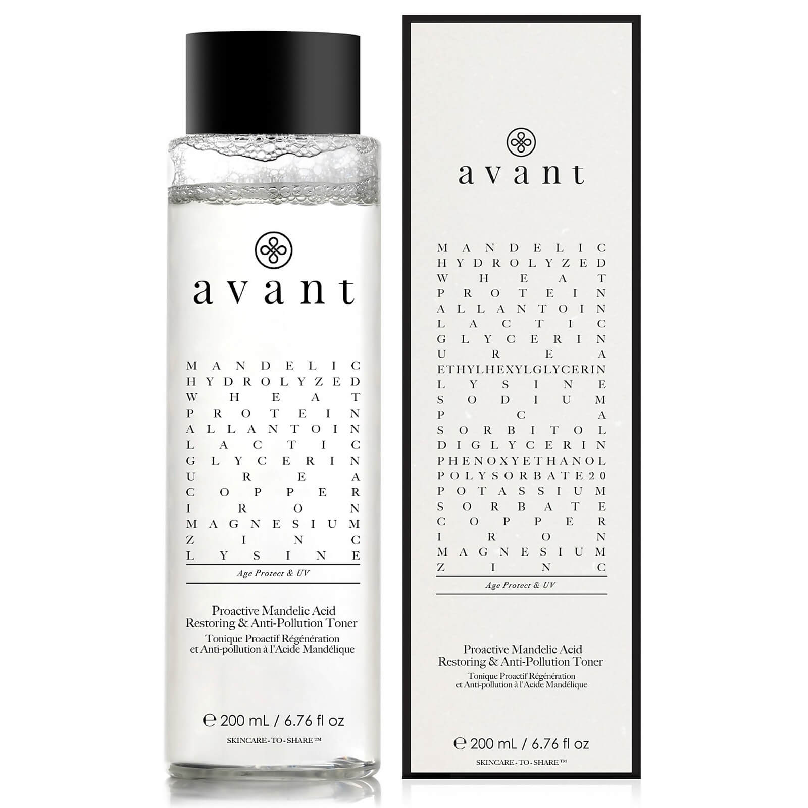 Avant Skincare Proactive Mandelic Acid Restoring and Anti-Pollution Toner 200ml von Avant Skincare