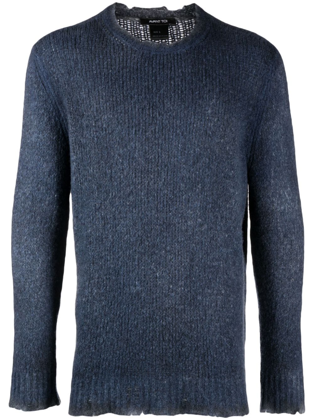 Avant Toi Pullover in Distressed-Optik - Blau von Avant Toi