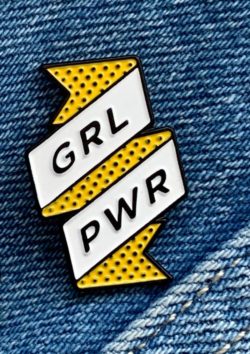 Grl Pwr Emaille Pin, Ein Großartiges Geschenk Für Starke Frauen von AvasGlitterGirls