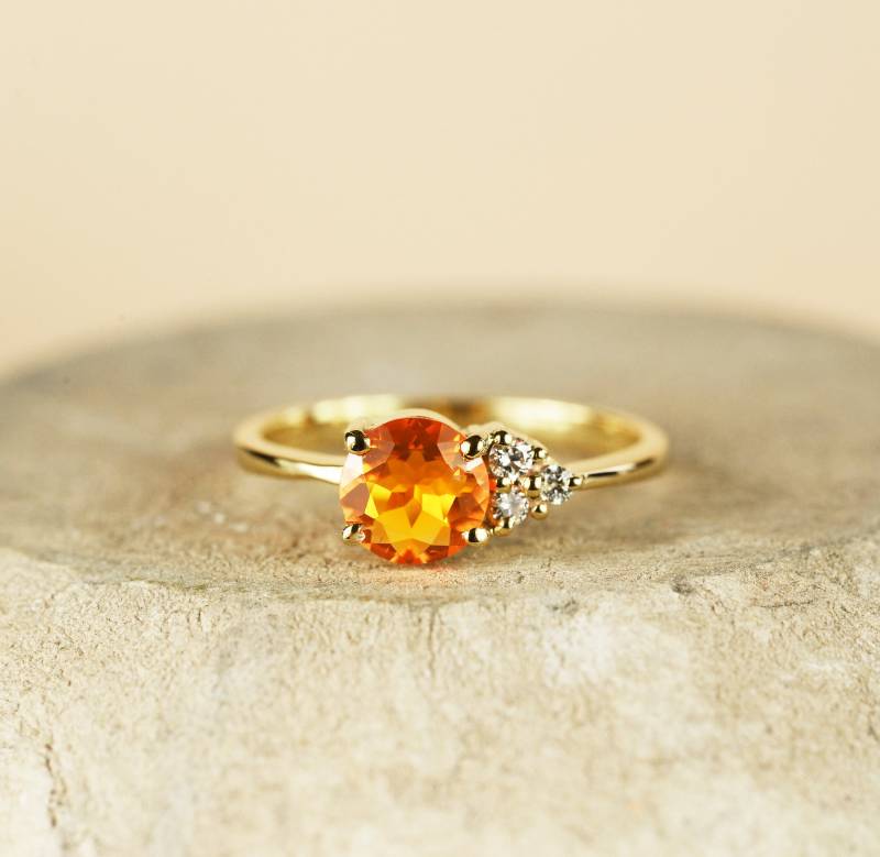 Natürlichen Opalring in 9 Ct Gelbgold von Avasca