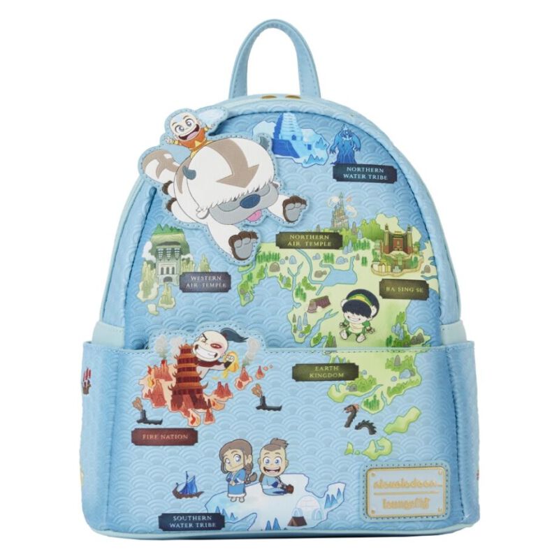 Avatar - Der Herr der Elemente Mini-Rucksack - Loungefly - Map - für Damen - multicolor  - Lizenzierter Fanartikel von Avatar - Der Herr der Elemente