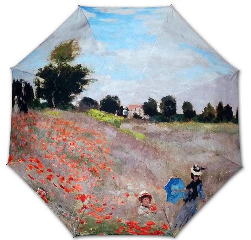Regenschirm/Sonnenschirm - Faltbar Maler Monet Das Mohnfeld von AvecletempsFrance
