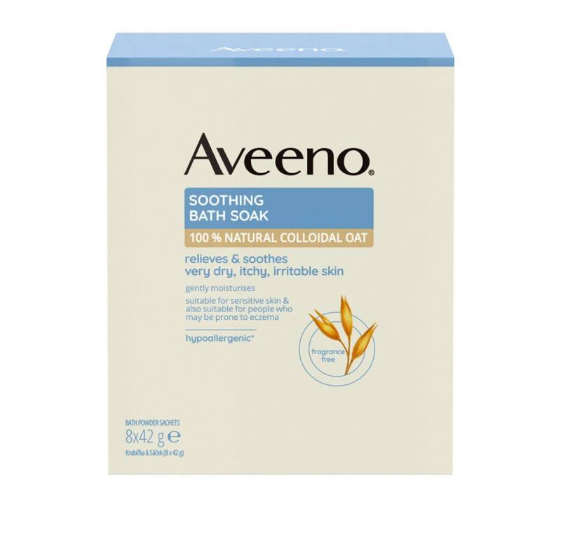 Aveeno Haarpflege-Set ® Zklid?ující ovesná koupel, 8 sá?k? 8x42 g von Aveeno