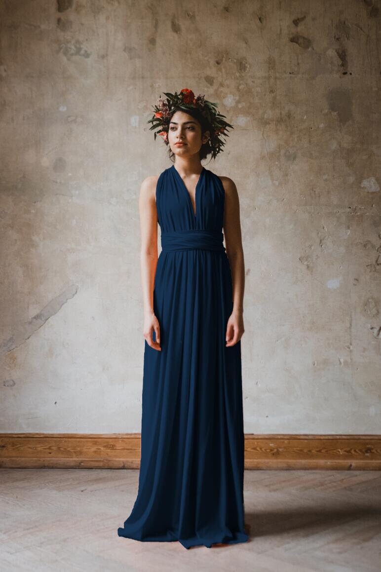 Jerseykleid "Primrose" Lang Infinity Dress D-Blau von AveevABoutique