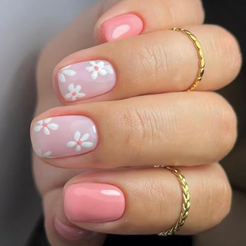 24pcs Square Press Auf Nägeln Glänzende Designs Französische Gefälschte Nägel Acryl Falsche Nägel Künstliche Klebstoffe Auf Frauen Design Falscher Nagel von Avejjbaey