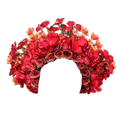 Auffälliges Blumen-Stirnband, Ornament, chinesischer Haarreif mit schönen Blumen für den täglichen Gebrauch, Verabredungen, Partys, Haarschmuck von Avejjbaey