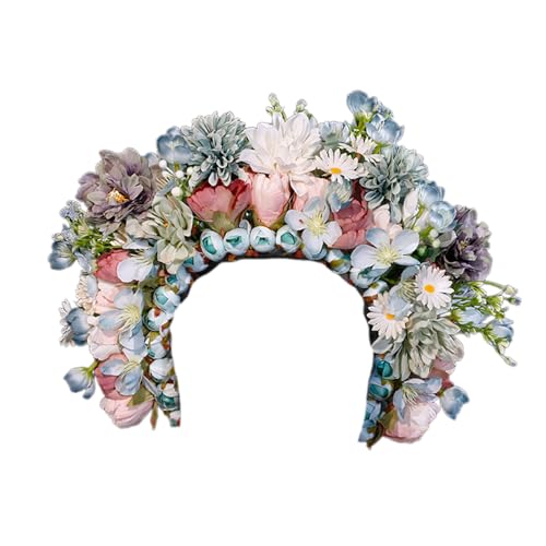 Auffälliges Blumen-Stirnband, Ornament, chinesischer Haarreif mit schönen Blumen für den täglichen Gebrauch, Verabredungen, Partys, Haarschmuck von Avejjbaey