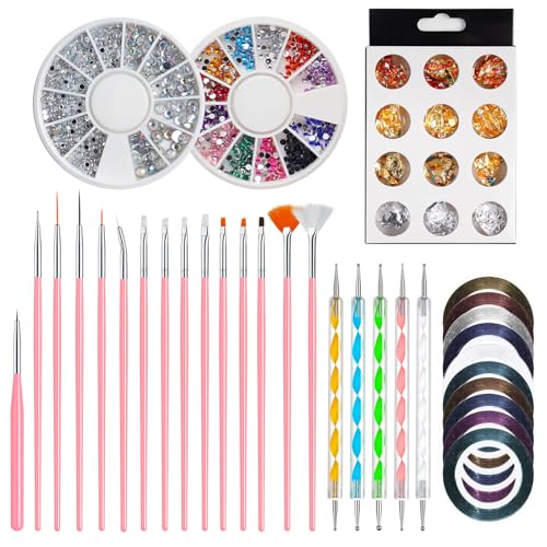 Avejjbaey Art Malerei Pinsel Stift Werkzeuge Nagel Zeichnung Liner Pinsel Set Nagel Punktierung Stifte Maniküre von Avejjbaey