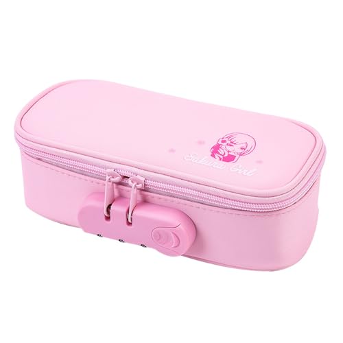 Avejjbaey Bleistiftkoffer Mit Großer Kapazität Mit Lock 4 Fächer Leinwand Stiftbeutel Mehrschichtstift Organisatoren Bag Travel Make Up Tasche Kinderstifte Hülle Mit Sicherheitsschloss von Avejjbaey