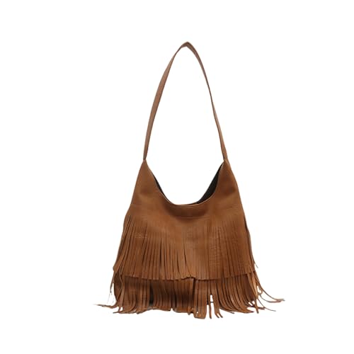 Avejjbaey Damen-Umhängetasche, Quasten, Handtasche, stilvolle Achseltasche, große Kapazität, Einkaufen, Retro, Pendeln, für den täglichen Gebrauch, stilvolle Schultern, große Kapazität, Achselhöhle Avejjbaey Damen-Umhängetasche, Quasten, Handtasche, stilvolle Achseltasche, große Kapazität, Einkaufen, Retro, Pendeln, für den täglichen Gebrauch, stilvolle Schultern, große Kapazität, Achselhöhle von Avejjbaey