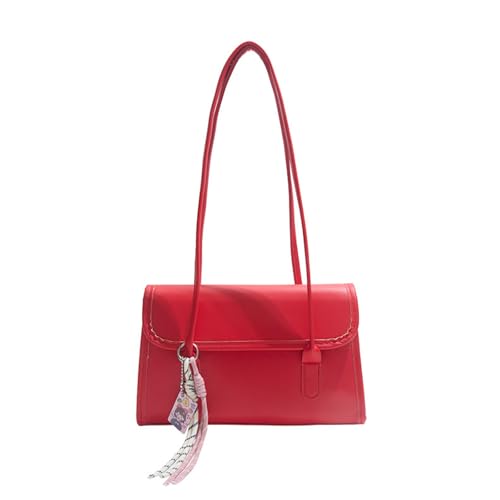 Avejjbaey Damen-Umhängetasche, trendige Alltagstasche, einfache Achselhöhle, PU-Leder, Handtasche, Retro, Achseln, Pendeln, für die Arbeit, PU-Leder, Alltag, für Frauen, Schultern, Retro, Achseln von Avejjbaey