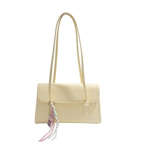 Avejjbaey Damen-Umhängetasche, trendige Alltagstasche, einfache Achselhöhle, PU-Leder, Handtasche, Retro, Achseln, Pendeln, für die Arbeit, PU-Leder, Alltag, für Frauen, Schultern, Retro, Achseln von Avejjbaey
