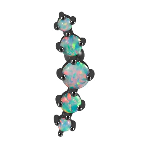 Avejjbaey Edelstahl Fünf Opal Ohr Tragus Knorpel Ohrstecker Fünf Kristall Ohrläppchen Piercing Langhantel Schmuck für Avejjbaey Edelstahl Fünf Opal Ohr Tragus Knorpel Ohrstecker Fünf Kristall Ohrläppchen Piercing Langhantel Schmuck für von Avejjbaey