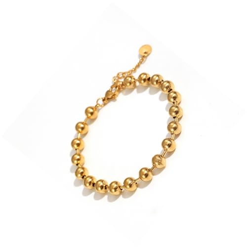 Avejjbaey Edelstahl Perlenarmband Mit 6 Mm Oder 8 Mm Perlen Für Frauen Und Männer Glattes Poliertes Design Für Tägliche Verschleiß Edelstahl Perlenarmband Avejjbaey Edelstahl Perlenarmband Mit 6 Mm Oder 8 Mm Perlen Für Frauen Und Männer Glattes Poliertes Design Für Tägliche Verschleiß Edelstahl Perlenarmband von Avejjbaey