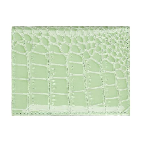 Avejjbaey Elegantes PU-Kartenetui, funktional und modisch, für Zertifikate, kompakte organisierte Brieftasche für den täglichen Gebrauch, leichtes Kreditkartenetui, lichtgrün, Mass Beauty von Avejjbaey