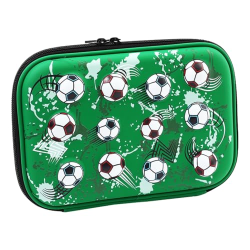 Avejjbaey Federmäppchen Mit Großer Kapazität Schreibwaren Tasche Bleistiftbeutel Fußball Muster Bleistiftbeutel Make Up Tasche Schreibtisch Für Teenager von Avejjbaey