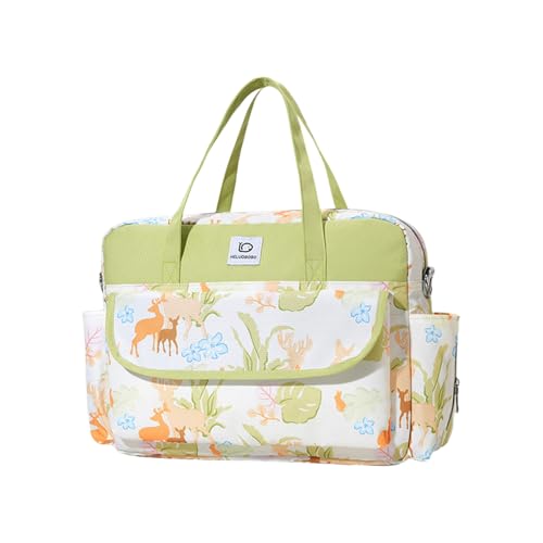 Avejjbaey Handtasche für Mütter, Reisetasche, schönes Muster, stilvoll, wasserdicht, Wickeltasche, multifunktional, für Mütter, Reisen, The Green Field Avejjbaey Handtasche für Mütter, Reisetasche, schönes Muster, stilvoll, wasserdicht, Wickeltasche, multifunktional, für Mütter, Reisen, The Green Field von Avejjbaey