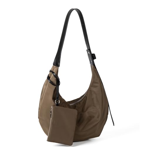 Avejjbaey Leichte Nylon Crossbody Geldbörse Mit Geräumigem Kompartiment Lässige Alltagsumhängentasche Für Frauen Mehrzweck Nylon Umhängetasche von Avejjbaey