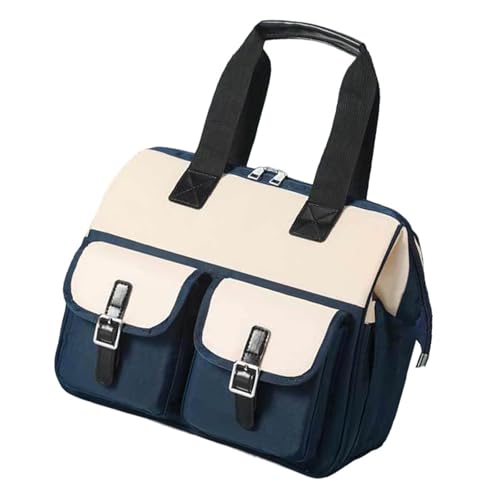 Avejjbaey Multifunktionale Baby-Reisetasche, Windel-Organizer für Eltern mit wasserabweisendem Stoff und mehreren Fächern, dunkelblau Avejjbaey Multifunktionale Baby-Reisetasche, Windel-Organizer für Eltern mit wasserabweisendem Stoff und mehreren Fächern, dunkelblau von Avejjbaey