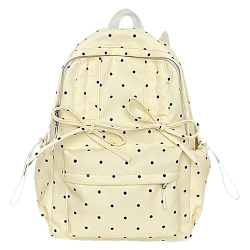 Avejjbaey Praktischer Laptop-Rucksack für Damen und Herren, Schultasche, lässiger Tagesrucksack mit mehreren Fächern und verstärktem Griff, Schulrucksäcke, gelb, One Size Avejjbaey Praktischer Laptop-Rucksack für Damen und Herren, Schultasche, lässiger Tagesrucksack mit mehreren Fächern und verstärktem Griff, Schulrucksäcke, gelb, One Size von Avejjbaey