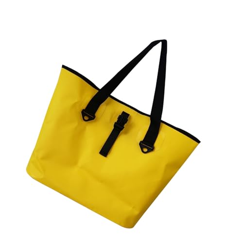 Avejjbaey Strapazierfähige PVC-Wandertasche mit verstärktem Griff und Organizer-Fächern für Reisezubehör, wasserabweisend, für Fotoausrüstung, gelb, Mass Beauty Avejjbaey Strapazierfähige PVC-Wandertasche mit verstärktem Griff und Organizer-Fächern für Reisezubehör, wasserabweisend, für Fotoausrüstung, gelb, Mass Beauty von Avejjbaey