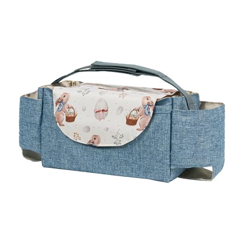 Baby-Kinderwagen-Hängetasche mit großer Kapazität, verschleißfester Kinderwagen-Organizer, Aufbewahrungsbehälter für Windelflasche von Avejjbaey