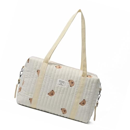 Funktionelle Baby-Ausrüstungstasche für Kinderwagen, weiche und bequeme Handtasche, modisch bestickt, Umstandstasche von Avejjbaey
