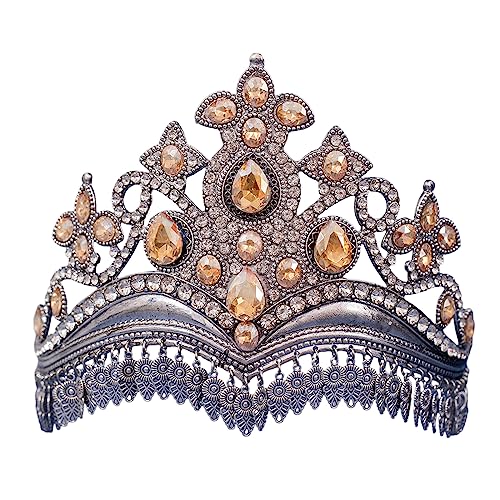 Haar Tiaras Haarbänder Verlobung Hochzeit Haar Zubehör Für Frauen Vintage Folk Schmuck Party Kopfschmuck Legierung Blatt Haar Tiaras von Avejjbaey