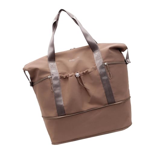 Kompakte Reisetasche für Geschäftsreisen, wasserabweisend, Turnbeutel, Nass- und Trockenfach, erweiterbares Aufbewahrungsdesign, leichtes Sportgepäck, khaki, Mass Beauty Kompakte Reisetasche für Geschäftsreisen, wasserabweisend, Turnbeutel, Nass- und Trockenfach, erweiterbares Aufbewahrungsdesign, leichtes Sportgepäck, khaki, Mass Beauty von Avejjbaey
