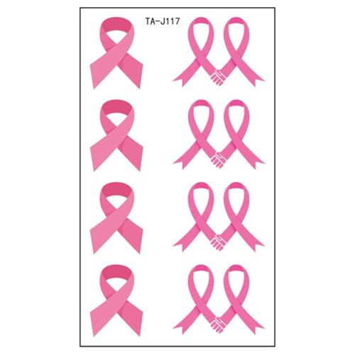 Pink Ribbon Stickers Breast Cancers Awareness Stickers Official Breast Cancers Helmet Decals Ribbon Stickers Decals Breast Cancers Awareness Temporary Tattooed Sticker von Avejjbaey