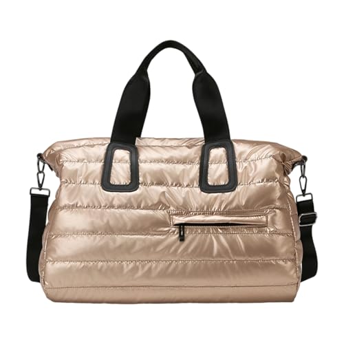 Reisetasche aus hochwertigem Oxford-Gewebe, stilvolle glänzende Außenseite, reichlich Stauraum für Workout, Schwimmen, unverzichtbar, trendiger Turnbeutel mit Oxford, gold, Mass Beauty Reisetasche aus hochwertigem Oxford-Gewebe, stilvolle glänzende Außenseite, reichlich Stauraum für Workout, Schwimmen, unverzichtbar, trendiger Turnbeutel mit Oxford, gold, Mass Beauty von Avejjbaey