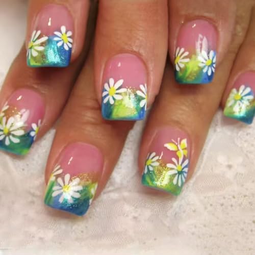 Square Press On Nails Designs Gefälschte Nägel Kleben In 12 Größen 24 Stcs Französische Tipps Für DIYS Dekorationen Acrylklesum Nagel Für Frauen Klar von Avejjbaey