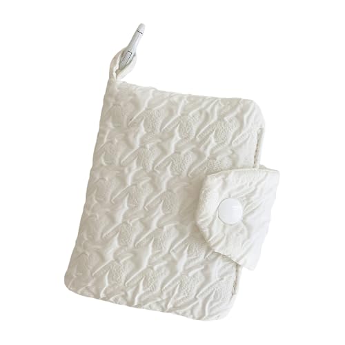 Stilvolle geprägte Polyester-Münzgeldbeutel für Profis, die schätzen und detailliert tragbare Kleingeldbörse, weiß, Einheitsgröße von Avejjbaey